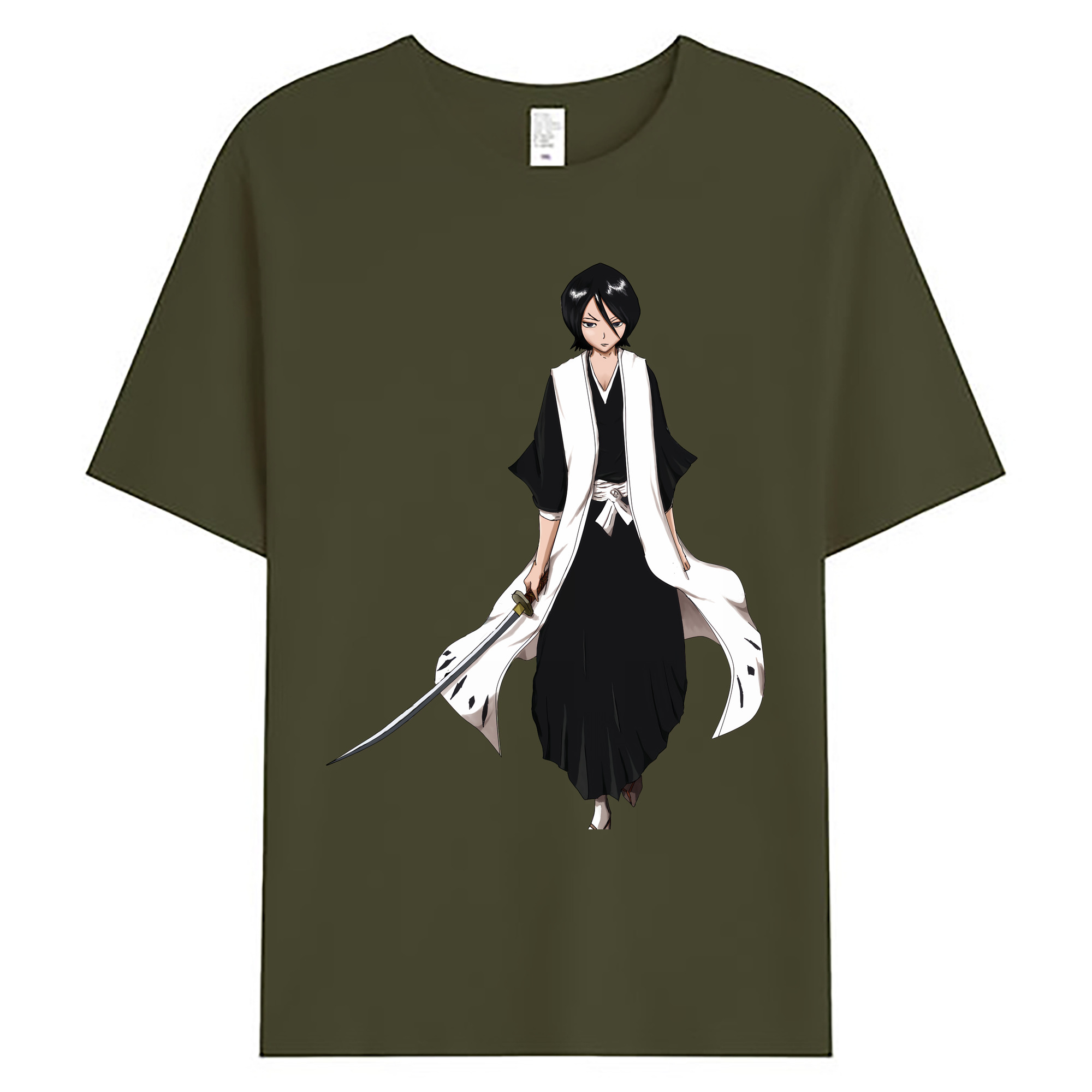 （画像用） ブリーチ 朽木ルキア BLEACH Kuchiki Rukia 綿100％ メンズ半袖Tシャツ｜肌触りやわらか＆通気性